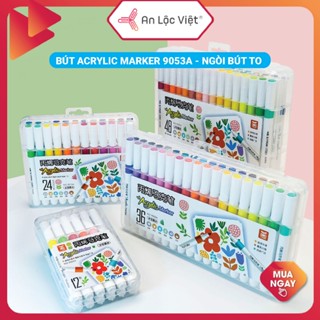 [HÀNG ĐẸP GIÁ HỜI] Bộ màu 60/48/36/24/12 màu ACRYLIC Marker Ngòi To đầu nhọn chống thấm nước dễ dang sử dụng