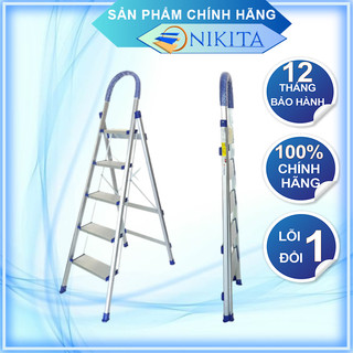 Thang Tay Vịn Nhôm 5 Bậc - Chính Hãng NIKITA - Bảo Hành 12 Tháng