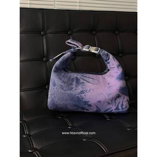 Túi đeo vải polyester HBS Mini Hobo Buckle Bag - Purple Rose