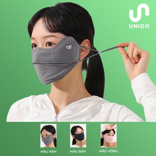  Khẩu trang cao cấp vải thun lạnh 2 lớp - Chống nắng chống tia UV - Tặng thẻ test tia UV UNDO K07 