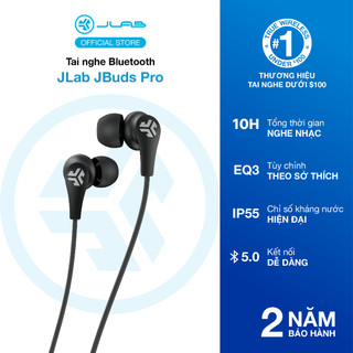 Tai nghe Bluetooth thể thao Jlab JBuds Pro thời gian nghe 10H có sạc nhanh EQ3 Sound kháng bụi kháng nước IP55