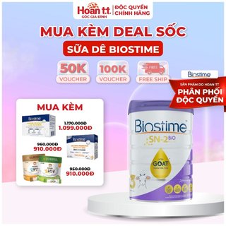 Sữa Dê Giúp Cải Thiện Đường Tiêu Hóa Cho Bé Biostime Ultra Goat - Sữa Bột Giúp Bé Phát Triển Chiều Cao Lon 800g