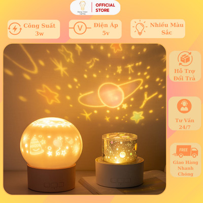 Đèn Ngủ Energy Green Lighting Chiếu Sao,Cổ Tích,Đại Dương - GXZ-TD2 - Đẹp Mắt - Quà Tặng Sinh Nhật - Decro Phòng Ngủ