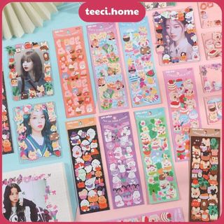 Bộ Tấm Sticker Nhũ Dán Trang Trí Ảnh Idol Hàn Quốc Bộ Hình Dán Trang Trí Sổ Tay Nhật Ký Điện Thoại TEECI G062