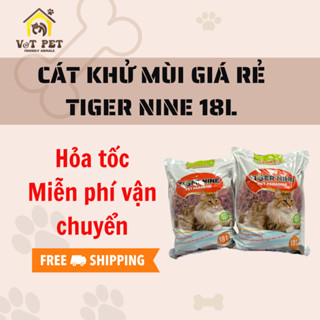  Cát vệ sinh mèo Tiger Nine Classic túi 18L  8kg  