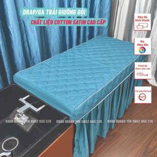 Ga/ drap giường gội đầu cotton satin trần bông cao cấp
