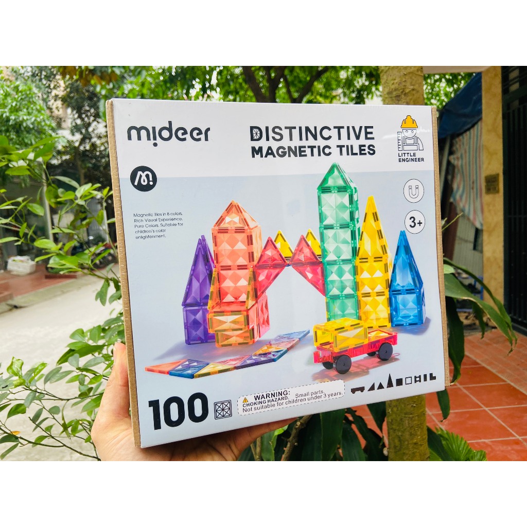Nam châm 100 miếng - Mideer - Cho bé 3+ Cleverrabbit