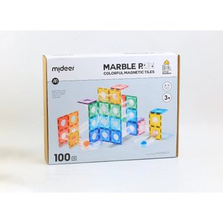 Đồ Chơi Stem Thiết Kế Đường Bóng Mideer Colorful Magnetic Tiles–Marble Run, Đồ Chơi Nam Châm Cho Bé - Cleverrabbit