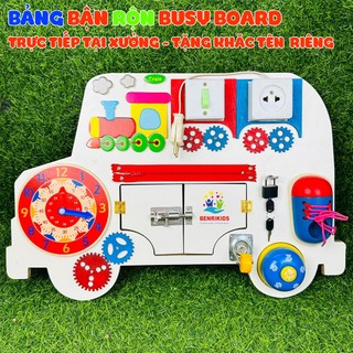 Bảng Bận Rộn Busy Board Dành Cho Trẻ Từ 1 Đến 4 Tuổi Phát Triển Tư Duy Và Giác Quan Toàn Diện BR10 Kèm Tên Bé Trên Bảng
