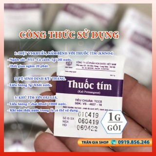 Thuốc tím KMNO4 khử vàng cho cá - Thuốc tím trị rệp cho sen đá