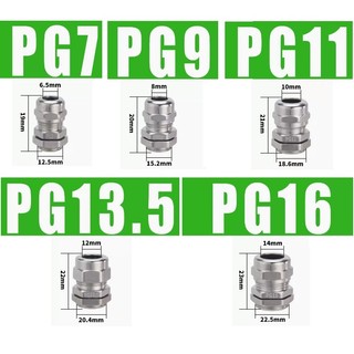 Cút xiết cáp/ốc siết cáp kim loại PG7-M,PG9-M,PG11-M,PG13.5-M,PG16-M,PG19-M,PG21-M,PG25-M