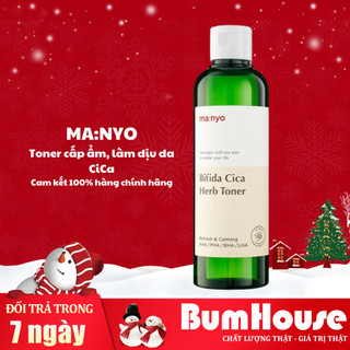 Nước hoa hồng/Toner ma:nyo Bifida Cica Herb Toner Giảm dầu thừa, dịu da, thu nhỏ lỗ chân lông 210ml