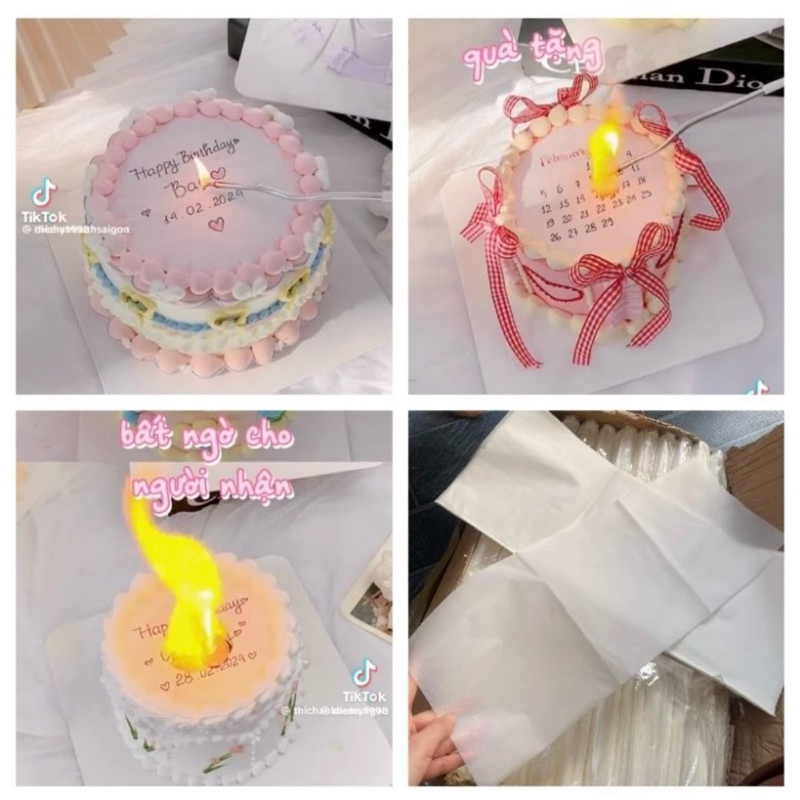 GIẤY ĐỐT BÁNH KEM