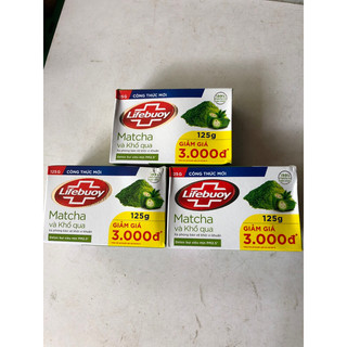 👍Mới xà phòng bánh lifebuoy matcha và khổ qua 125g (cũ 90g)