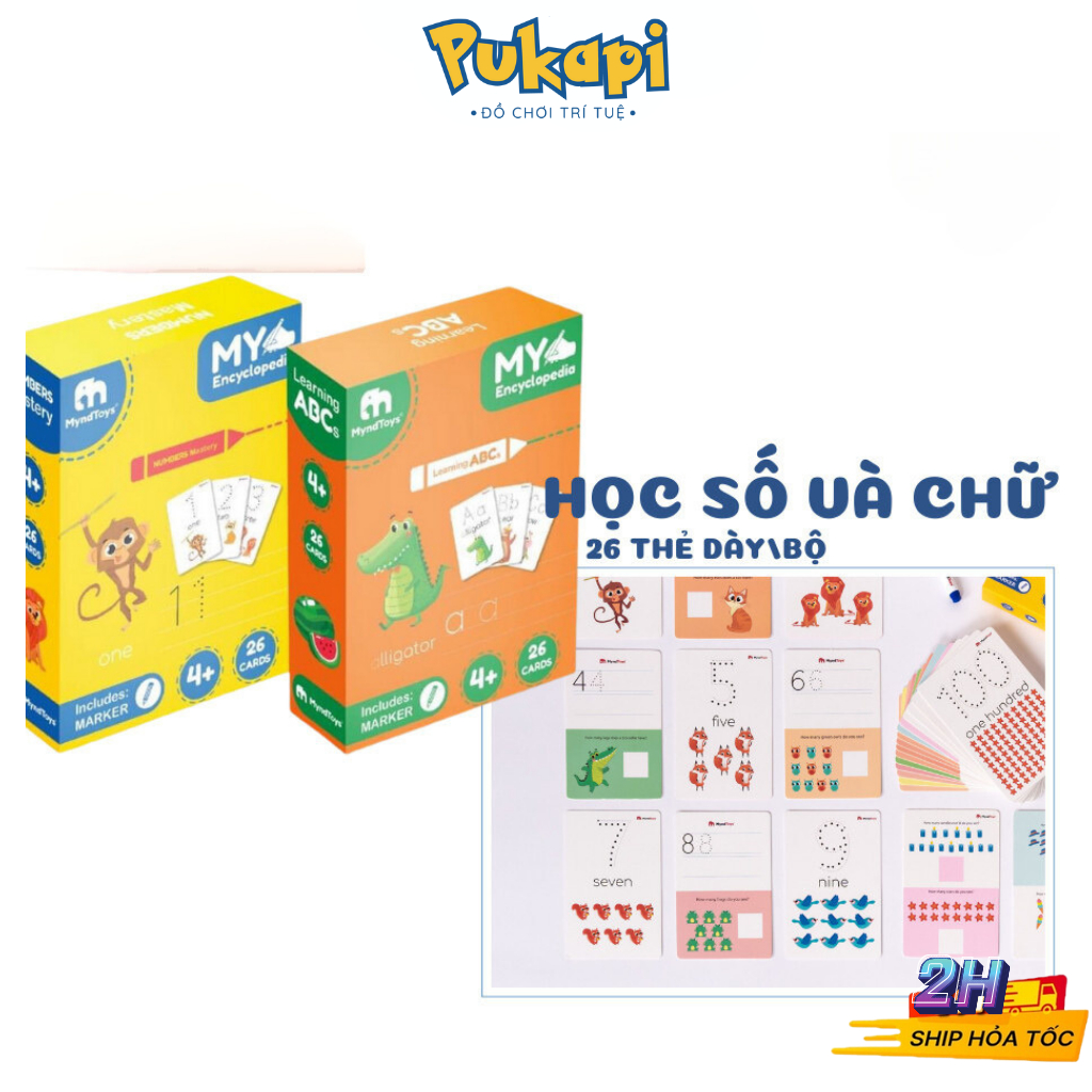 Đồ Chơi Giáo Dục MyndToys My Encyclopedia – Numbers Mastery –Learning ABCs – Học Chữ Cái Số Cho Bé T