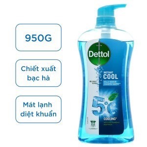 Sữa tắm kháng khuẩn Dettol Bạc Hà mát lạnh chai 950g