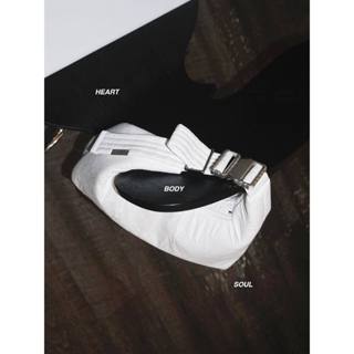  Túi đeo vải polyester HBS Mini Hobo Buckle Bag - White 