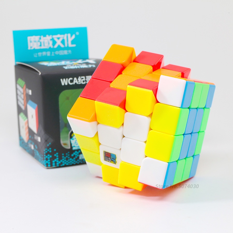 Rubik 4x4 Stickerless MoYu MeiLong 4x4 Rubic 4 Tầng Đồ Chơi Trí Tuệ Trẻ Em Phát Triển Tư Duy 4x4x4