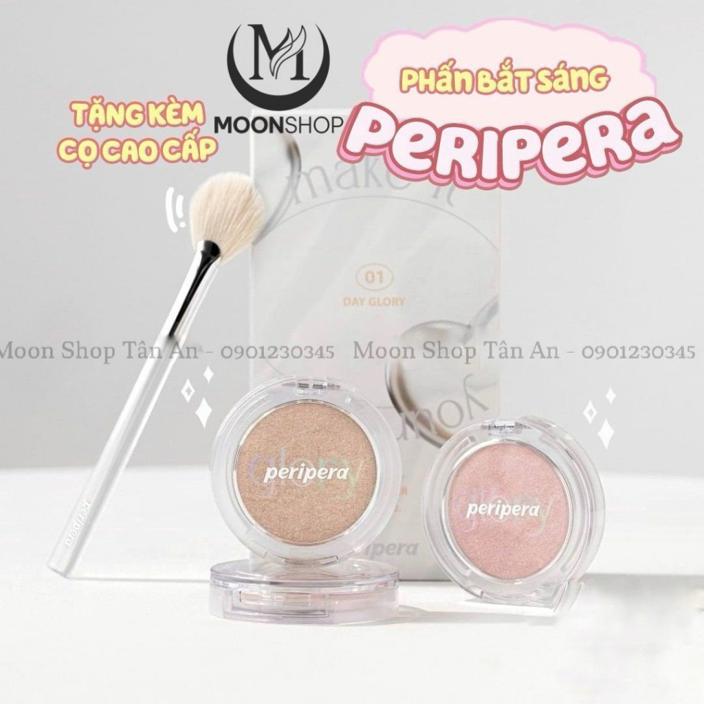 Phấn Bắt Sáng Peripera Pure Glovy Highlighter