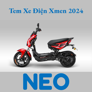 Tem xe điện xmen- neo mới nhất 2024 cực đẹp - tem xe máy điện - tem xe điện - tem dán xe điện xmen full xe