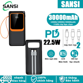Bộ nguồn di động dung lượng lớn 30000mAh, sạc nhanh hai chiều PD20W/22.5W,dung lượng thực sự không sai tiêu chuẩn