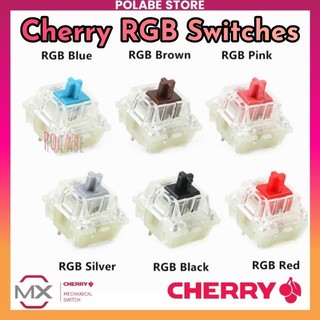 Công tắc Cherry Red silent Black linear tactile switch bàn phím cơ Cherry Brown RGB Silver Blue clicky Polabe Store