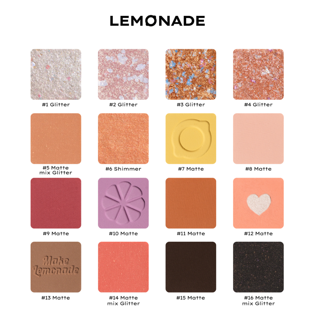 Bảng Phấn Mắt Lemonade Aesthetic Eyeshadow Palette Version 2