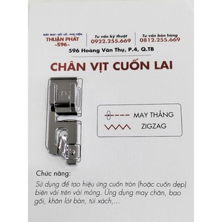 CHÂN VỊT CUỐN LAI DÙNG CHO MÁY MAY ĐA NĂNG