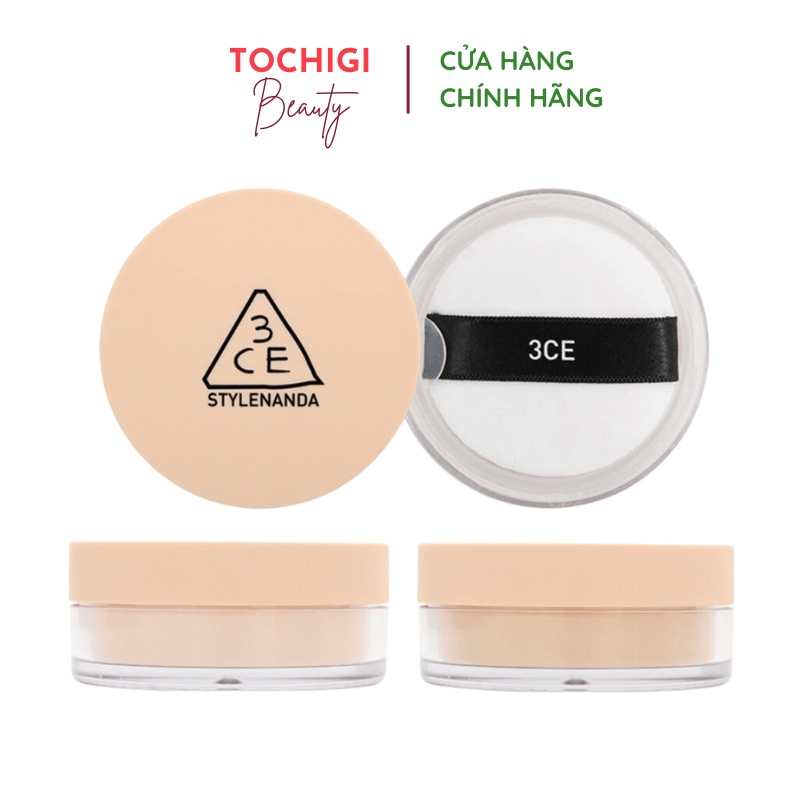 Phấn Phủ 3CE Cho Lớp Trang Điểm Tự Nhiên Bền Màu 3CE Natural Finish Loose Powder
