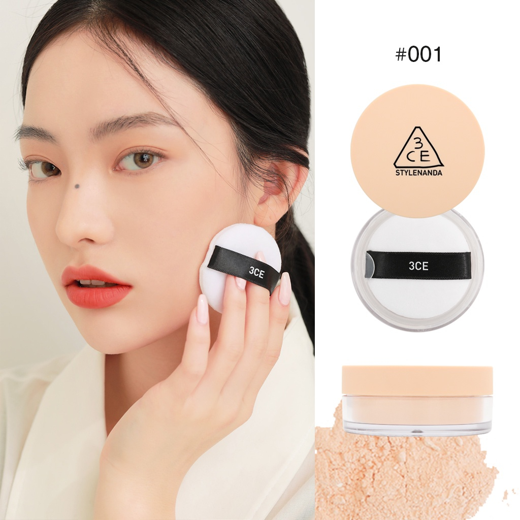 Phấn Phủ 3CE Cho Lớp Trang Điểm Tự Nhiên Bền Màu 3CE Natural Finish Loose Powder