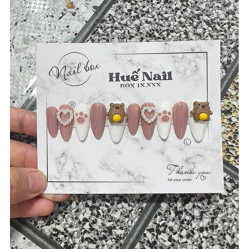 NAILBOX thiết kế .móng giả .sơn gel .đầy đủ mẫu sang chảnh, bánh bèo,chamr đá.  hoạt hình .thú cute. | BigBuy360 - bigbuy360.vn