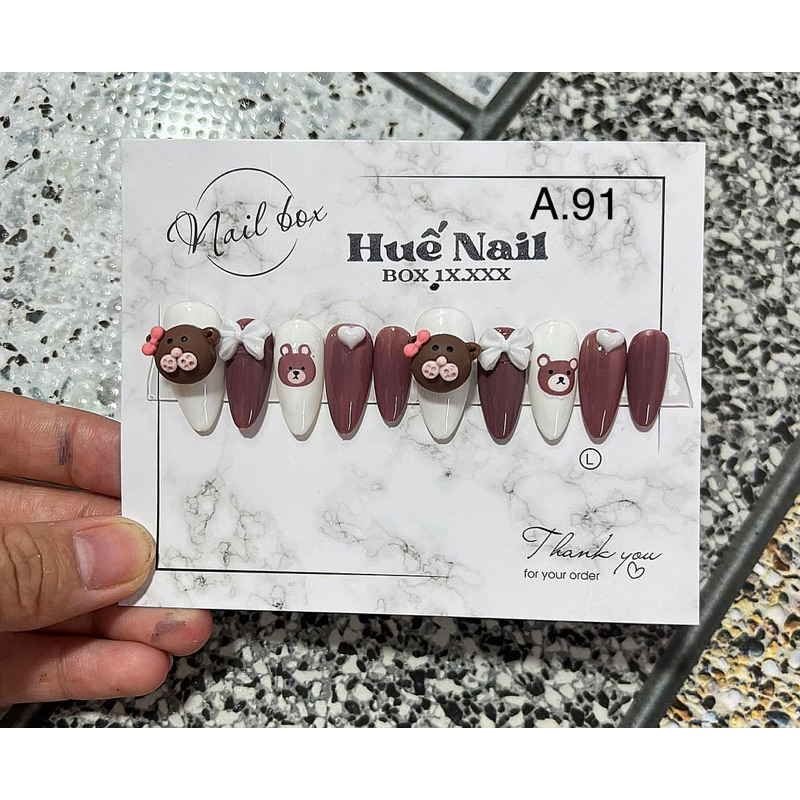 NAILBOX thiết kế .móng giả .sơn gel .đầy đủ mẫu sang chảnh, bánh bèo,chamr đá.  hoạt hình .thú cute. | BigBuy360 - bigbuy360.vn
