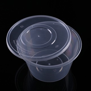 Lock 10 hộp nhựa tròn Microwave (350ml - 500ml - 600ml - 700ml)