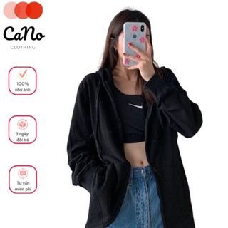 Áo khoác trơn thun nỉ cotton (có ảnh thật), Áo khoác from rộng phong cách hàn quốc Xukastore