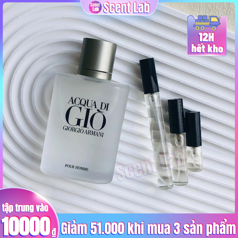 [nước hoa mini chính hãng💯] Nước hoa nam Acqua di Gio nước hoa charme  nước hoa tóc nước hoa thơm lâu cho nam