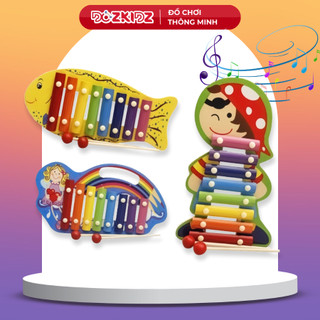 Đồ chơi gỗ âm nhạc trẻ em, Đàn xylophone phù hợp cho bé trai gái từ 2 tuổi trở lên rèn luyện, phát triển kĩ năng, tư duy