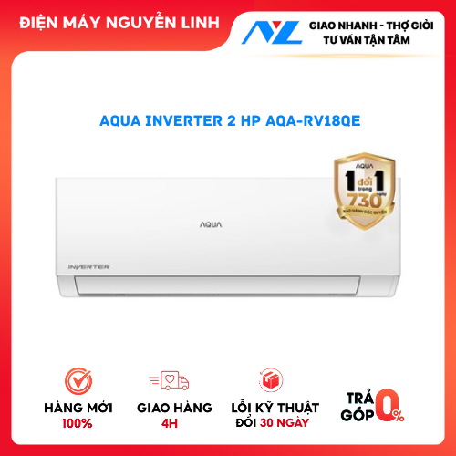 [GIAO LẮP MIỄN PHÍ] AQA-RV18QE - Máy lạnh AQUA Inverter 2 HP AQA-RV18QE - Hàng Chính Hãng