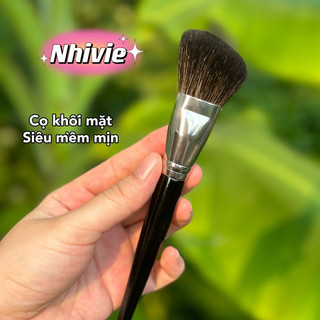 Cọ khối mặt lông mềm trang điểm chuyên nghiệp chất liệu lông dê bắt phấn tốt