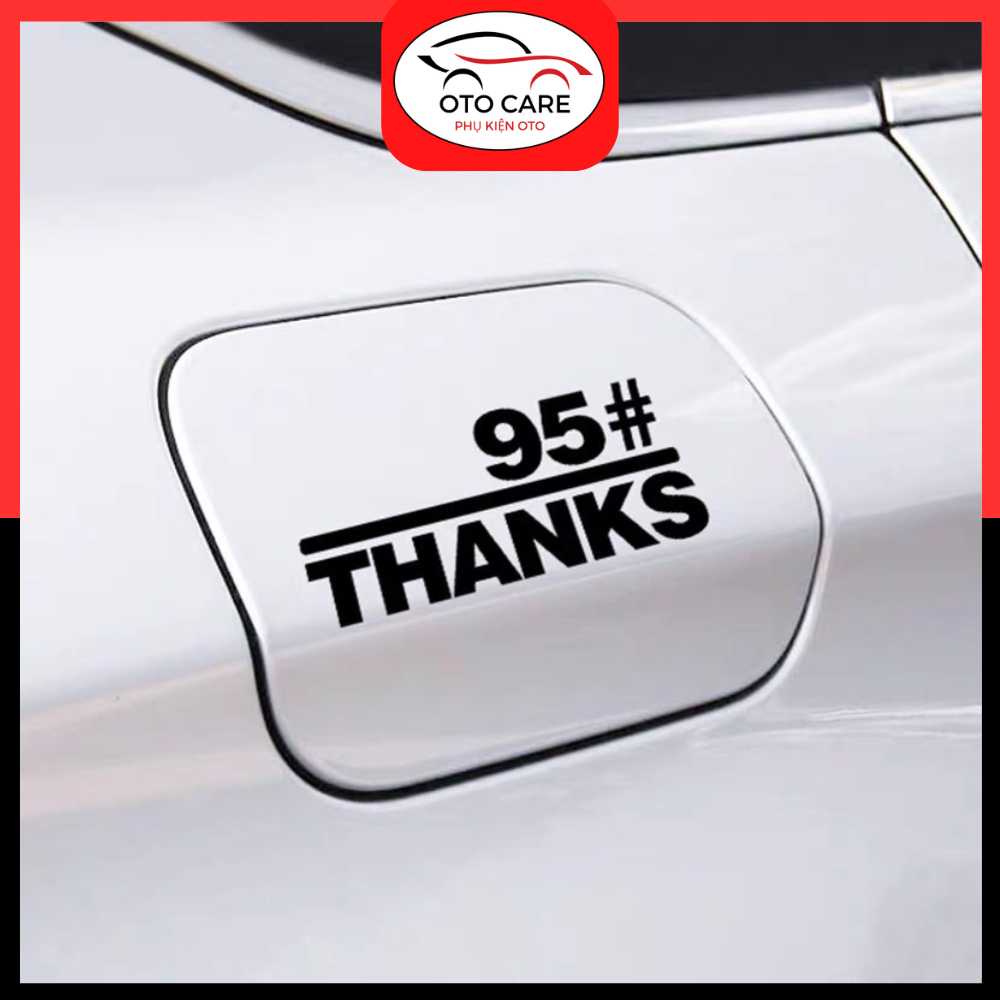 Tem Dán Trang Trí Nắp Xăng A95 Dành Cho Xe Hơi, Decal Dán Nhiều Mẫu OTCVN