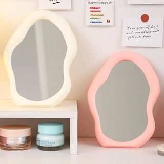 Gương trang điểm để bàn đám mây uốn lượn gương gỗ mini để bàn