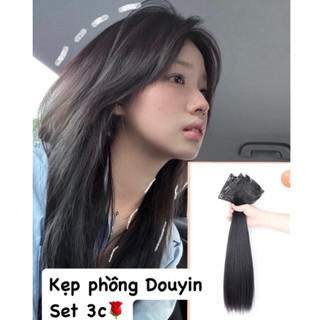 🌹kẹp phồng chân tóc🖤set 3 chiếc kẹp tóc siêu mượt🌹 ảnh thật
