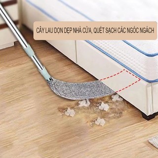 [ HÀNG XỊN ] Chổi Quét Trần Nhà Có Cán Điều Chỉnh Độ Dài, Cây Phất Trần Quét Mạng Nhện, Lau Chùi Bụi Bẩn Trên Cao, góc n