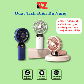 Quạt Tích Điện Mini Cầm Tay Bubzone Dung Lượng 10.000mAh Thời Gian Sử Dụng 10h-30h Q3