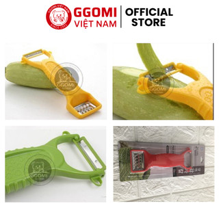 Dụng cụ bào vỏ, nạo rau củ quả 2 đầu Hàn Quốc GGomi GG606 chất liệu thép không gỉ cao cấp, an toàn sức khoẻ