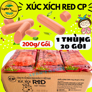 (Ăn Là Ghiền) 1 thùng Xúc Xích tiệt trùng Heo CP Red 40g, Five Star 40g, Winner 35g, CP Red 20g An Phát Phát