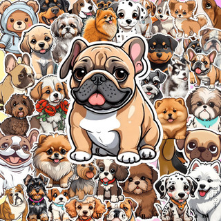 Set 60 sticker Những chú chó siêu dễ thương