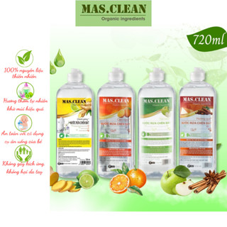  Nước Rửa Chén Bát Hữu Cơ Mas.Clean Gốc Thực Vật An Toàn Cho Da Nhạy Cảm Dầu Rửa Chén Bát Chai 720ml 
