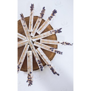 Selenite mix Lavender - thanh Selenite mix Thảo Mộc thanh tẩy, hỗ trợ giải phóng năng lượng, đá thạch anh, đá phong thủy