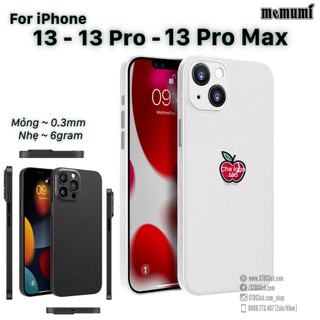Ốp lưng iphone 13 memumi mỏng lụa chính hãng