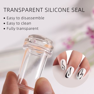 lichee1🌷Con dấu silicon in hình nên móng tay